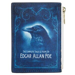 Edgar Allen Poe Raven Book Cover Coin Purse - Card Wallet - Book Lover Gifts